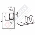 Butée basse pour coulisse Réno