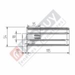 Embout escamotable ZF 54 TETON Diamètre 18 / CARRE 10