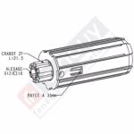 Embout escamotable ZF54 Crabot Mâle Alésage Diamètre 12