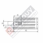 Embout escamotable ZF 64 TETON Diamètre 18 / CARRE 10  L27