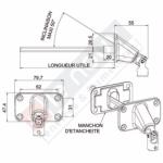 Double cardan embase large HEX 7