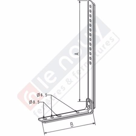 Jambe de force Galva Equerre 80