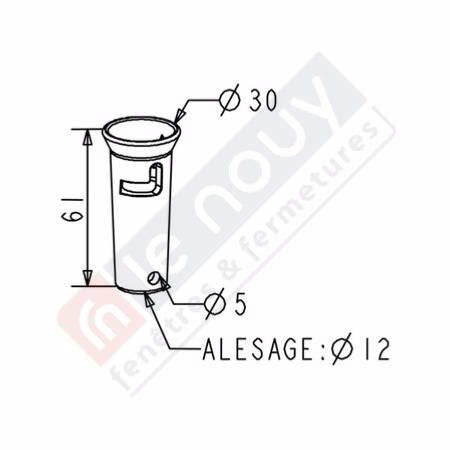 Entonnoir pour Tringle Oscillante débrochable