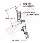 Bloc guide genouillere à 60° - 9016