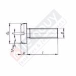 Vis à métaux tête cylindrique M5x25